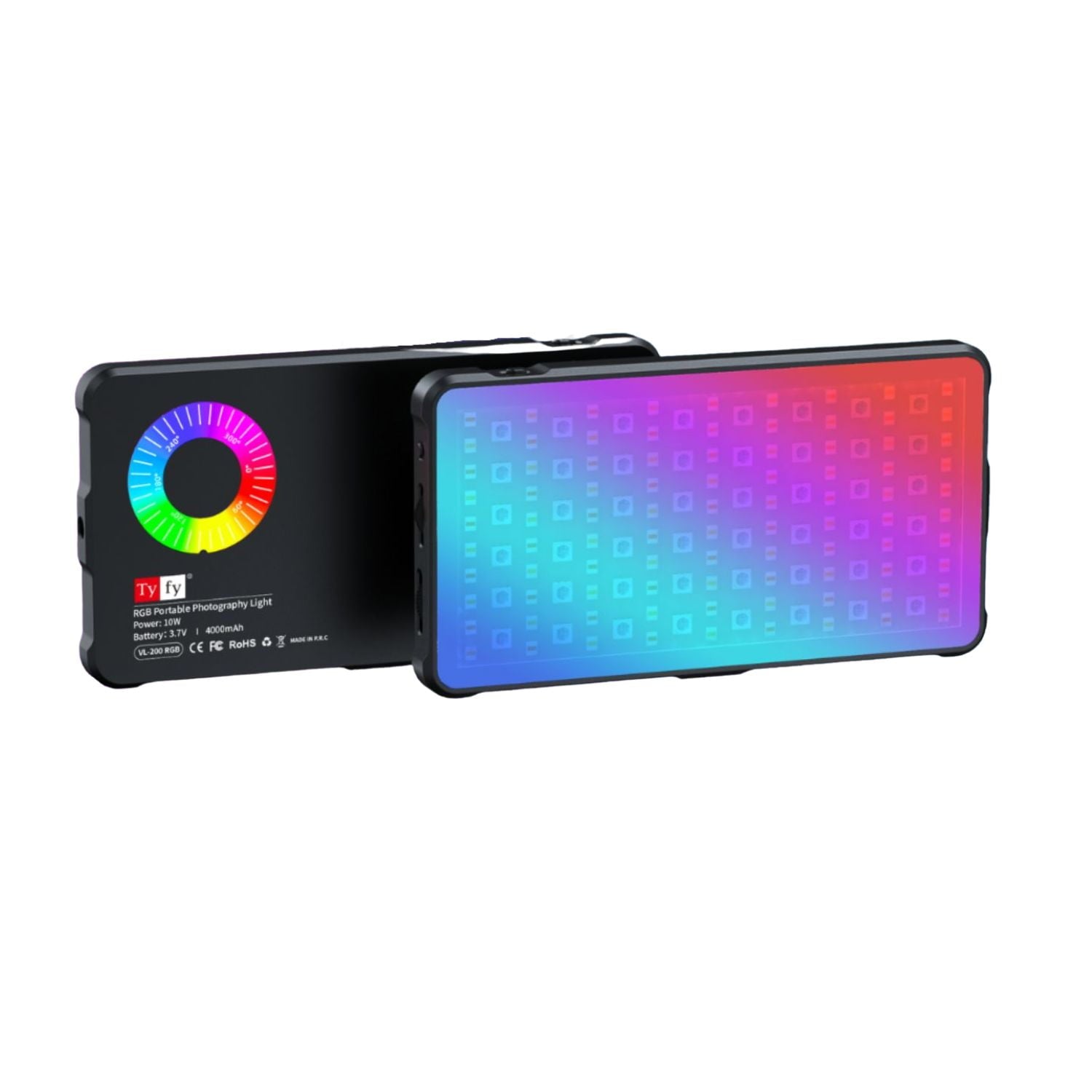Tyfy-VL-200-RGB-LED-Video-Light-With-Built-In-4000mAh-Battery - Hey Jimmy