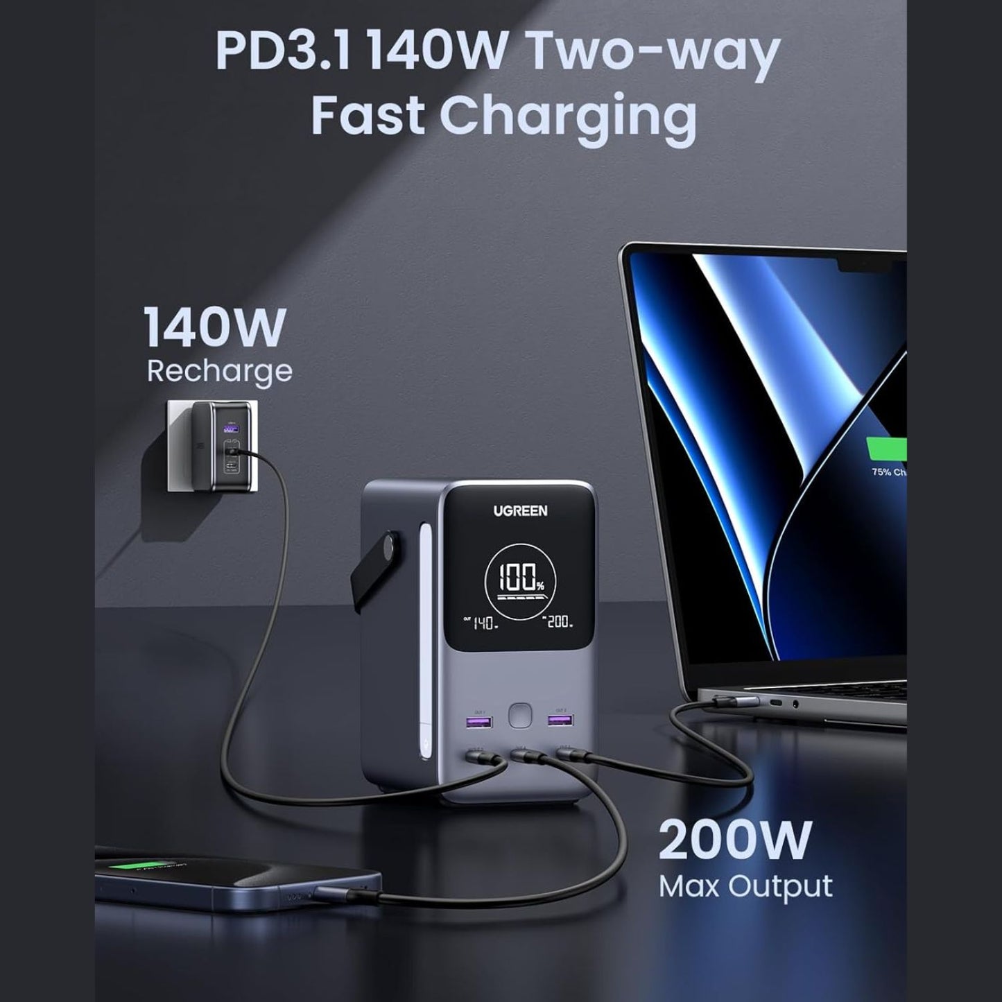 UGreen-300W-48000mAh-Portable-Charger-Power-Bank-with-Smart-Digital-Display-Online-Buy-India_4 - Hey Jimmy