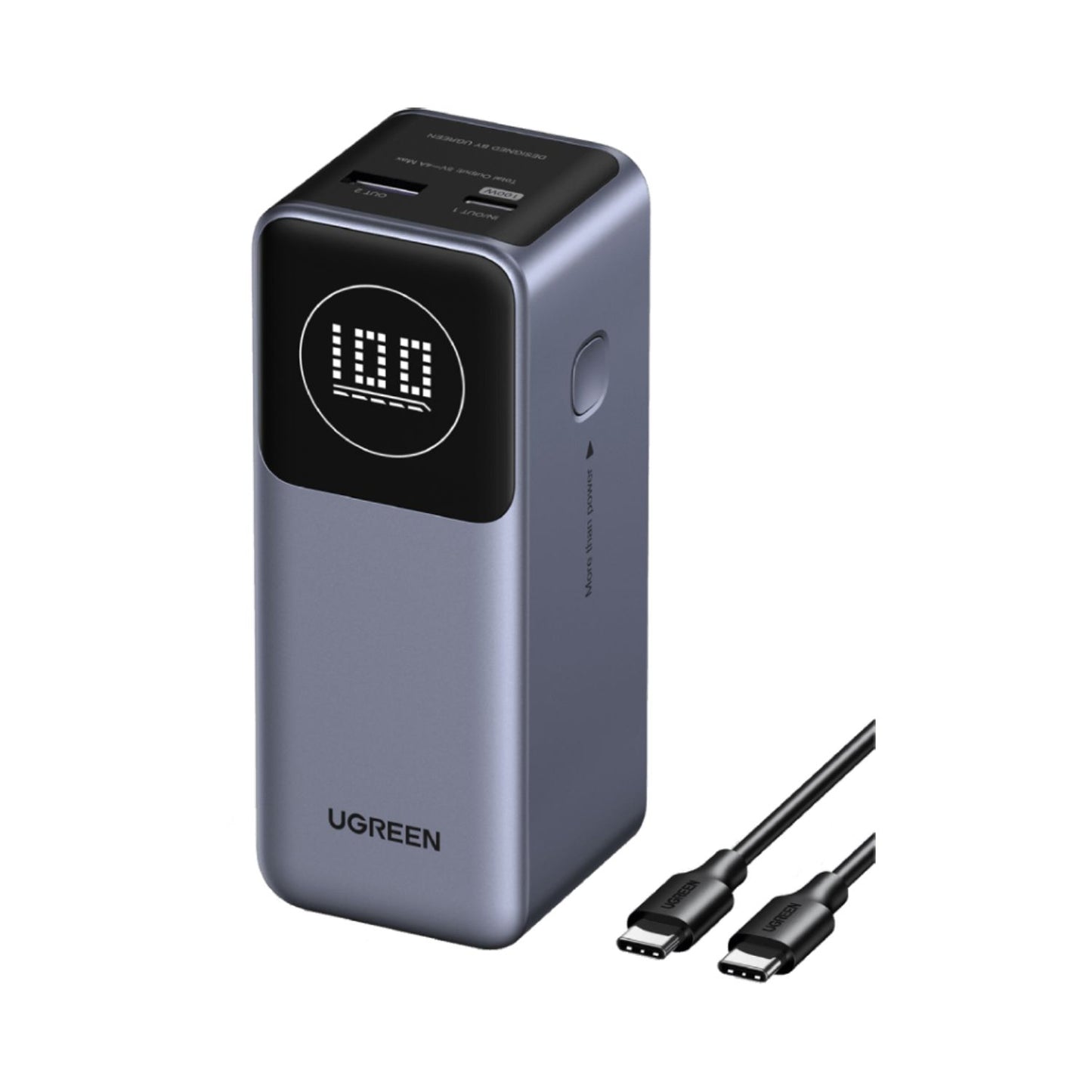 UGreen-Nexode-Power-Bank-12000mAh-100W-with-Smart-Digital-Display-Online-Buy-India - Hey Jimmy