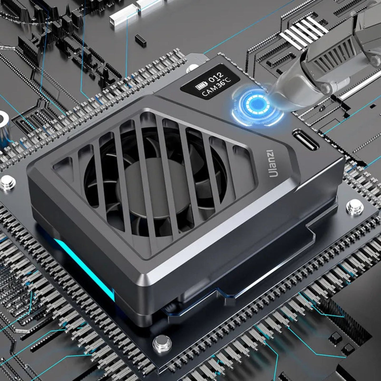 Ulanzi-CA25-Camera-Cooling-Fan-for-Sony-Canon-Fujifilm-Nikon-Online-Buy-India_3 - Hey Jimmy