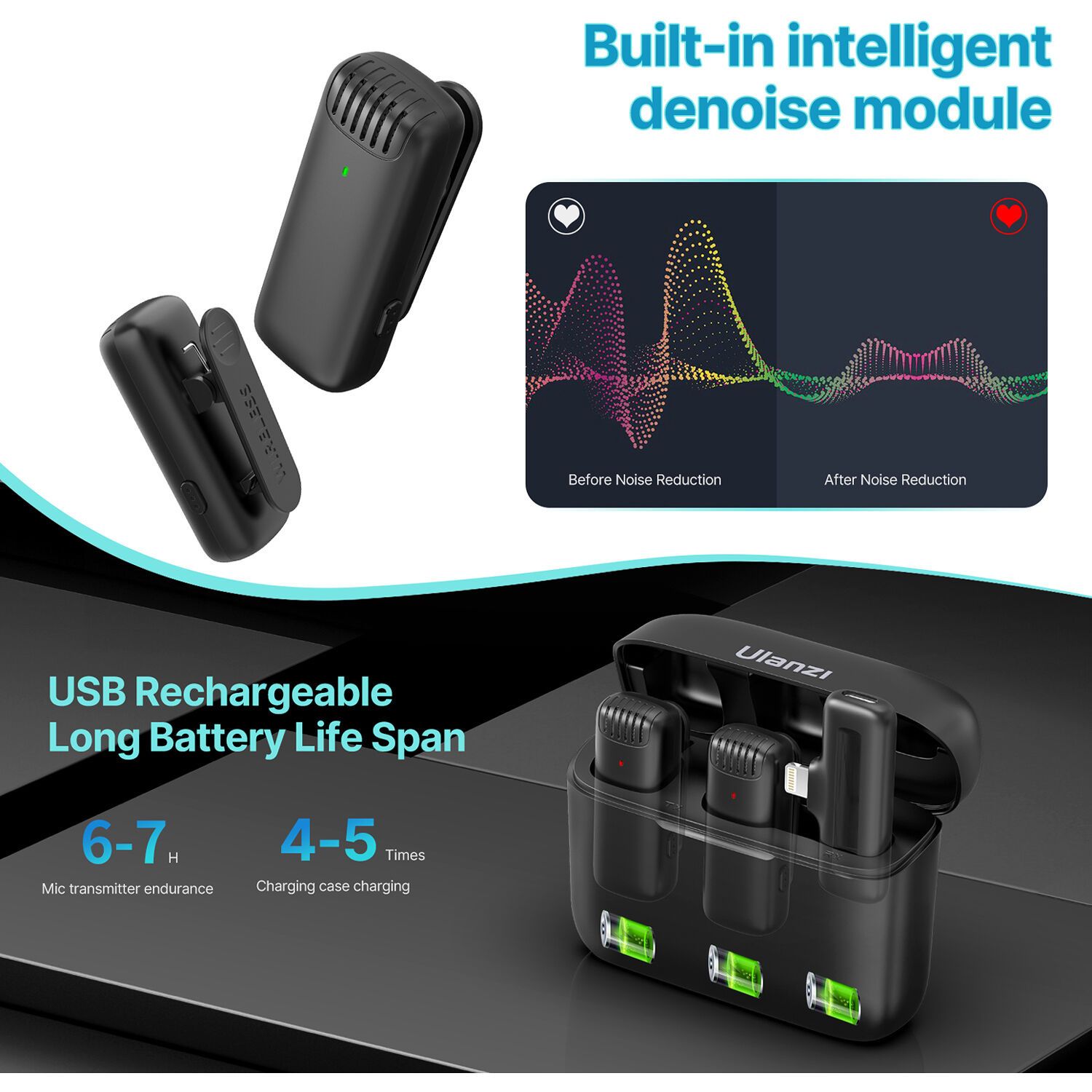 Ulanzi-J12-2-Person-Wireless-Microphone-System-Lightning-Device-for-iPhone-Online-Buy-Mumbai-India_5 - Hey Jimmy