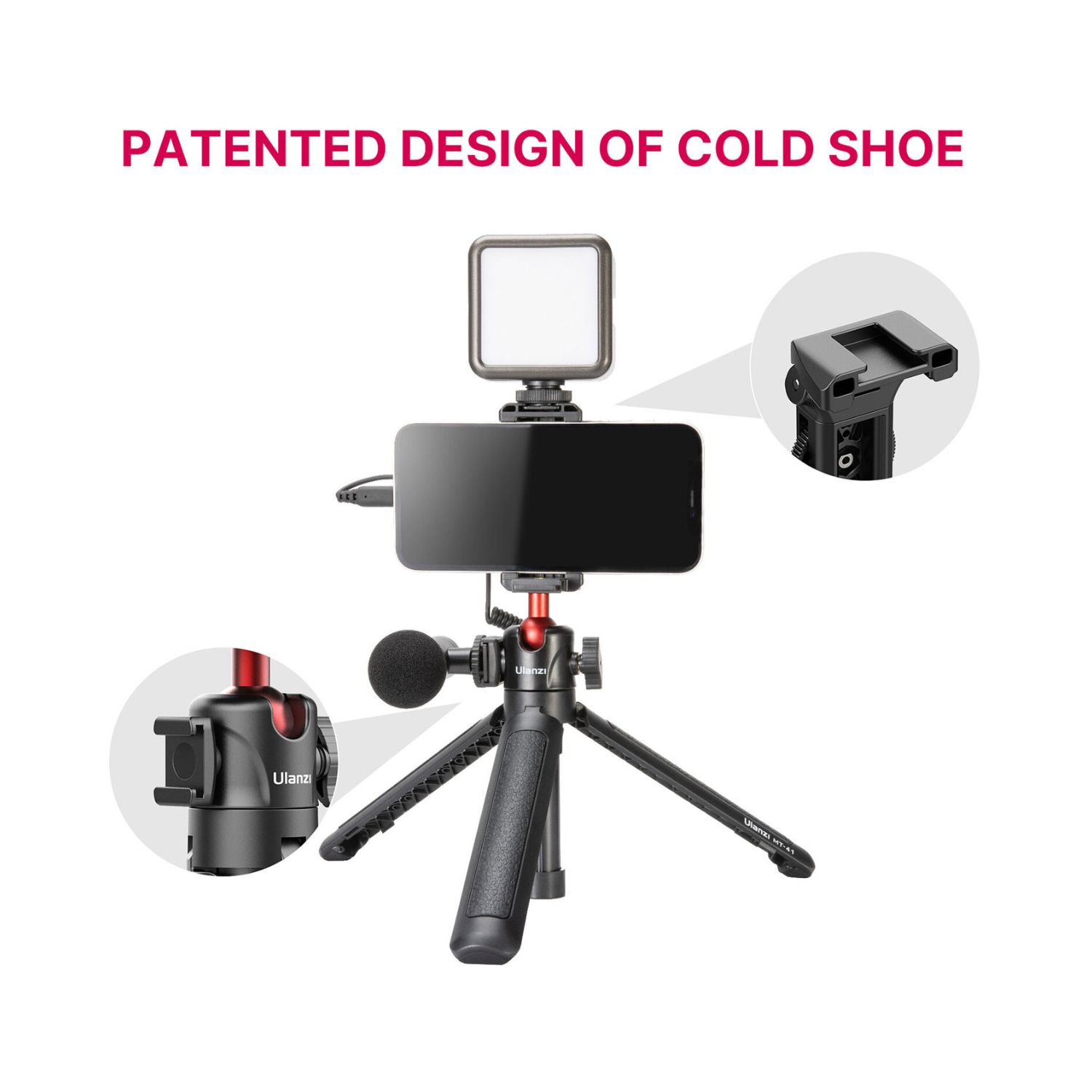 Ulanzi-MT-41-Mini-Tabletop-Tripod-Selfie-Stick-Online-Buy-Mumbai-India_7 - Hey Jimmy