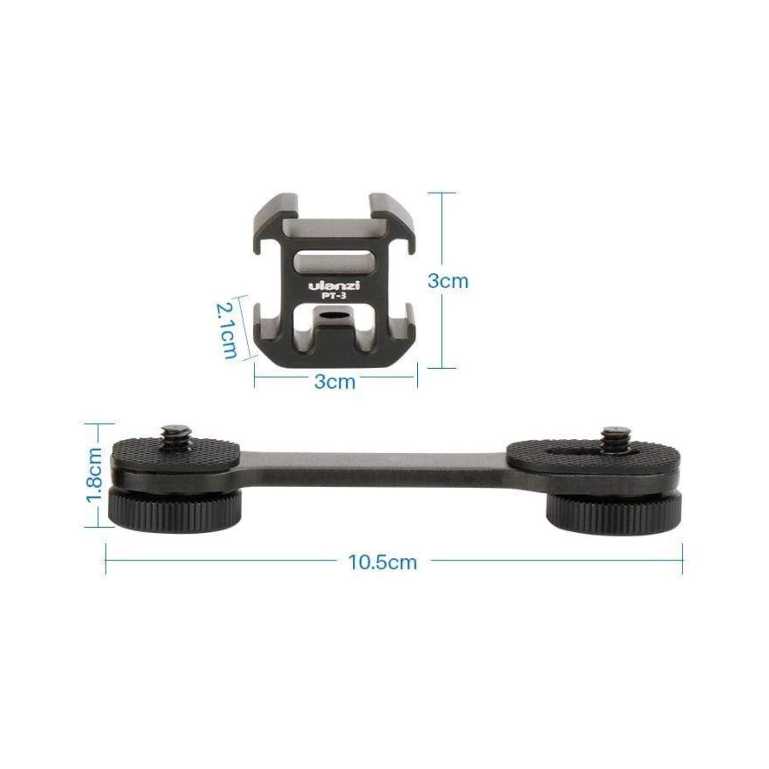 Ulanzi-PT-3-Triple-Cold-Shoe-Mount-Online-Buy-India_3 - Hey Jimmy