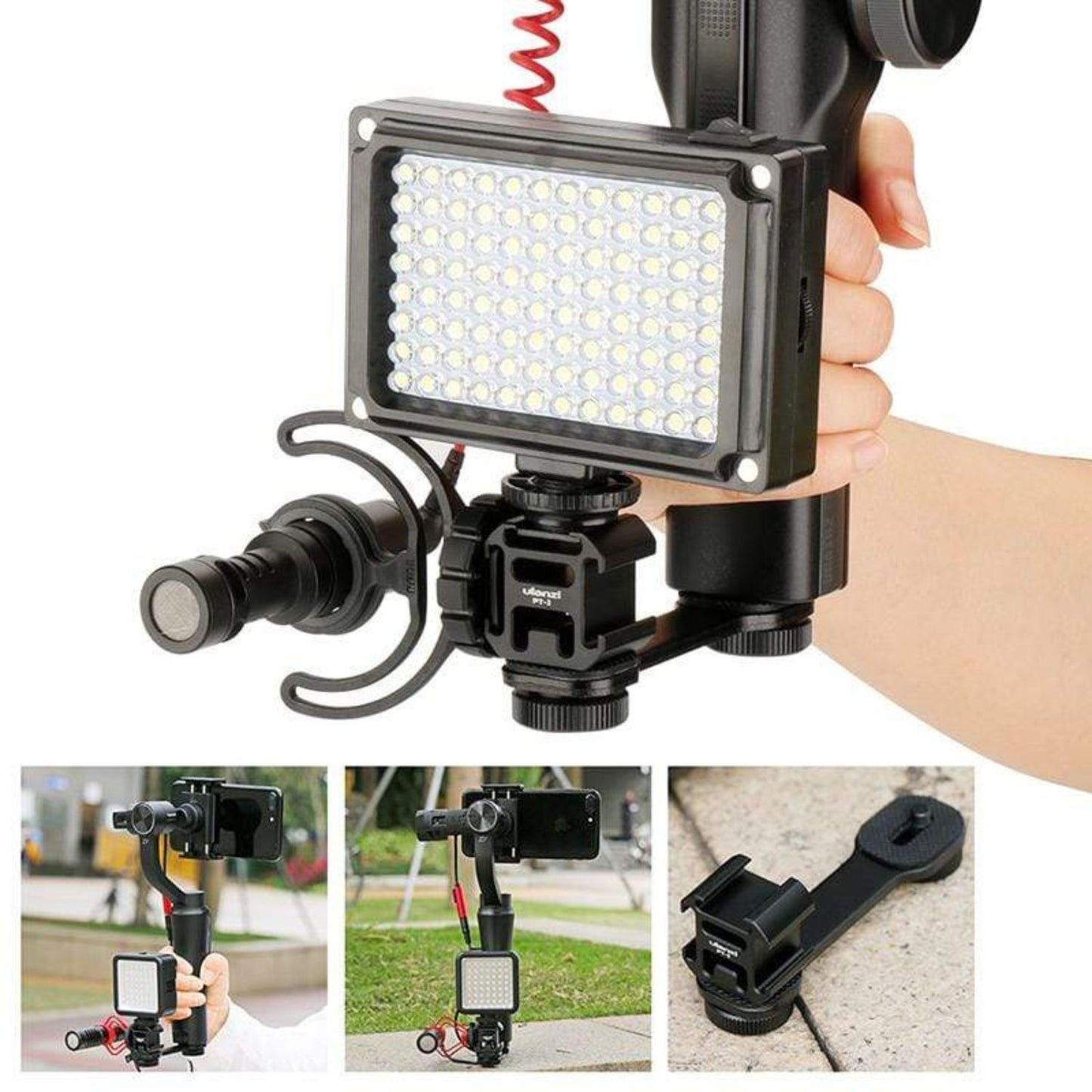 Ulanzi-PT-3-Triple-Cold-Shoe-Mount-Online-Buy-India_5 - Hey Jimmy