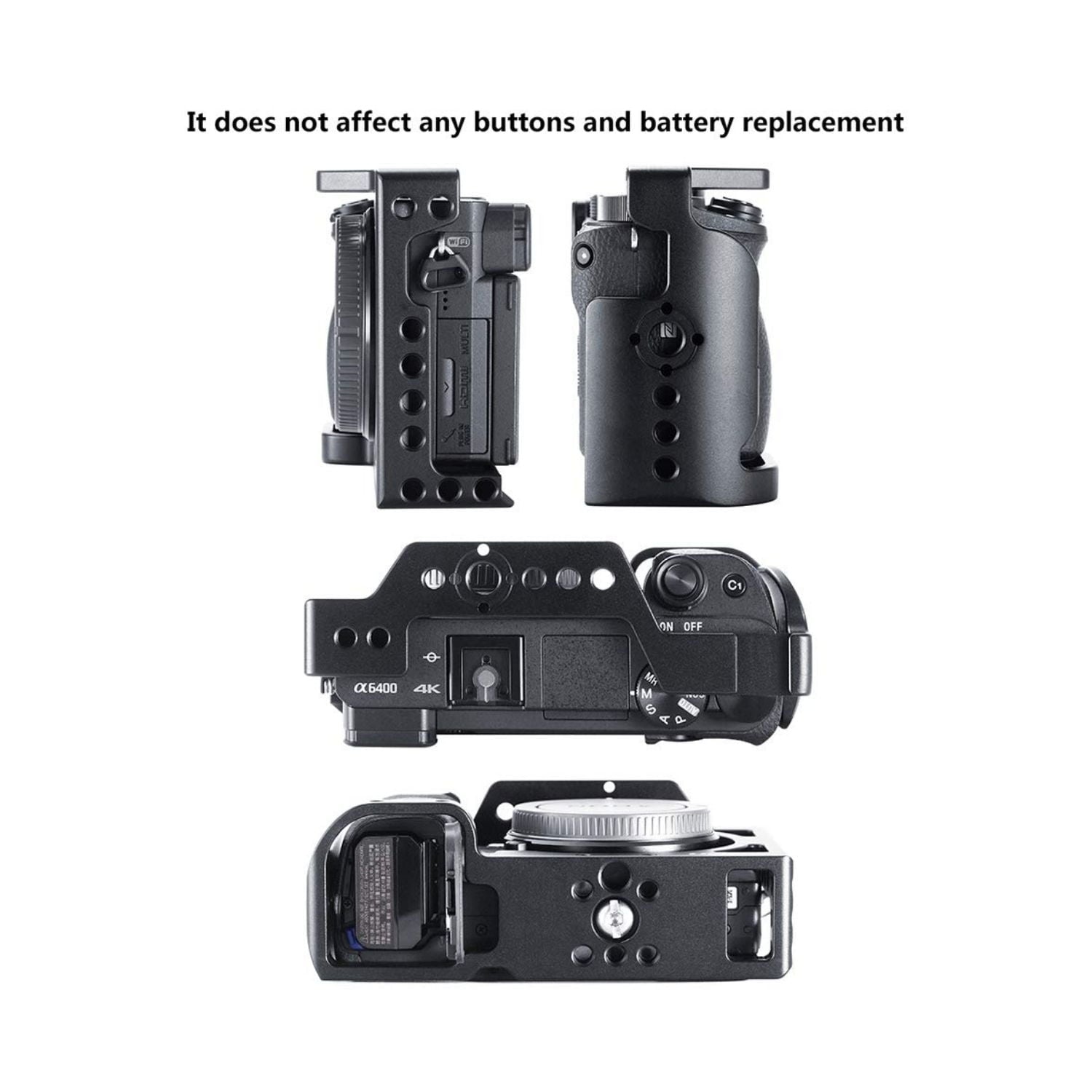 Ulanzi-UURig-C-A6400-Metal-Camera-Cage-for-Sony-A6400-Online-Buy-Mumbai-India_2 - Hey Jimmy