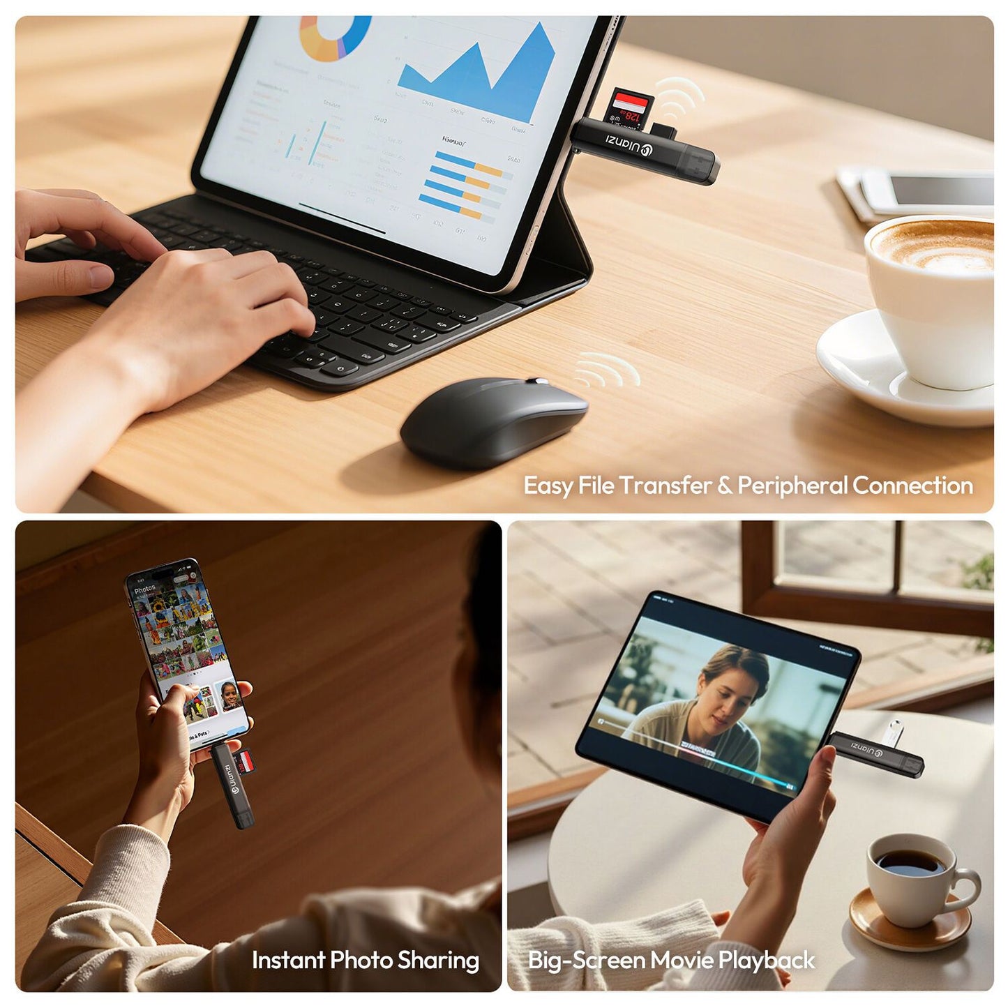 Ulanzi CR1 3-in-1 USB Card Reader