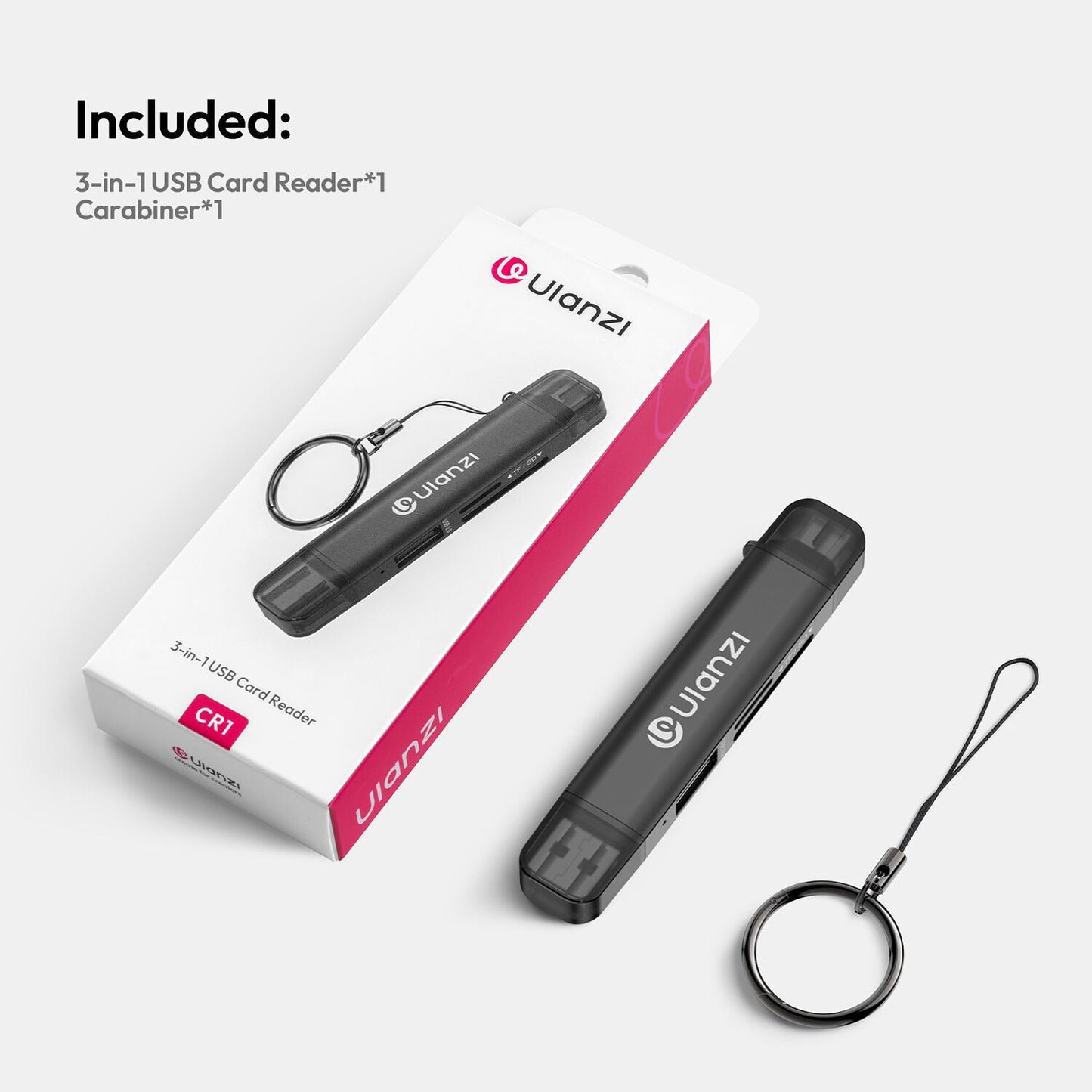 Ulanzi CR1 3-in-1 USB Card Reader