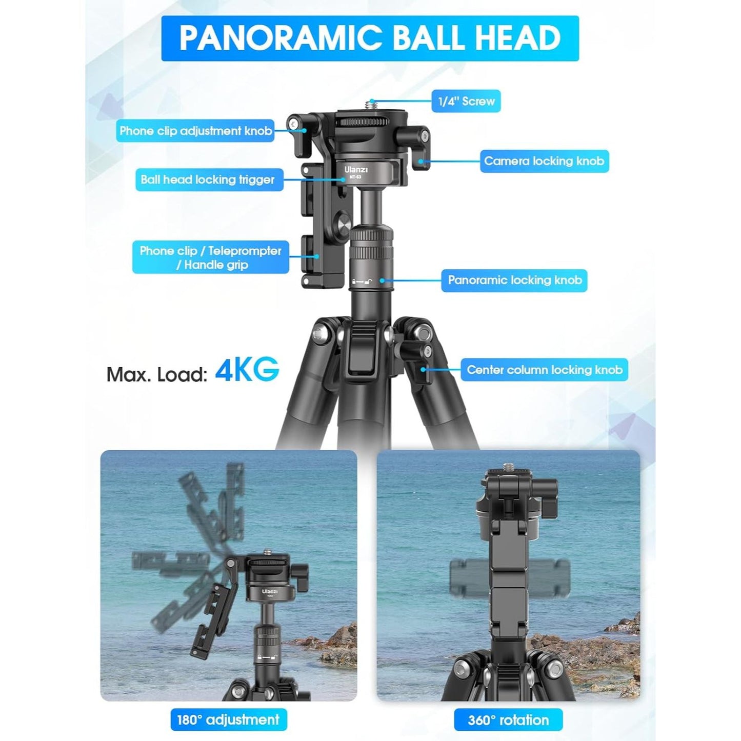 Ulanzi MT-63 Portable Mini Tripod