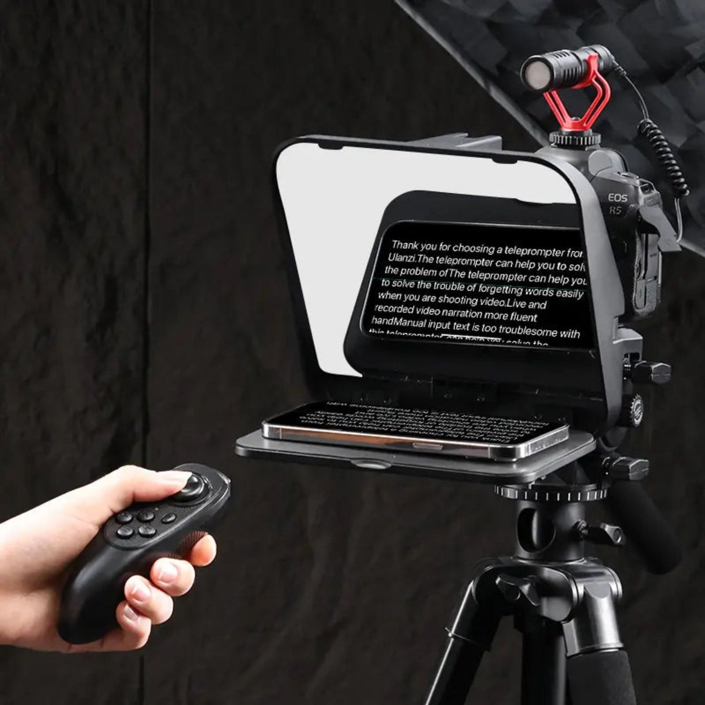 Ulanzi RT02 Universal Teleprompter for Tablets and Smartphones with Remote Control