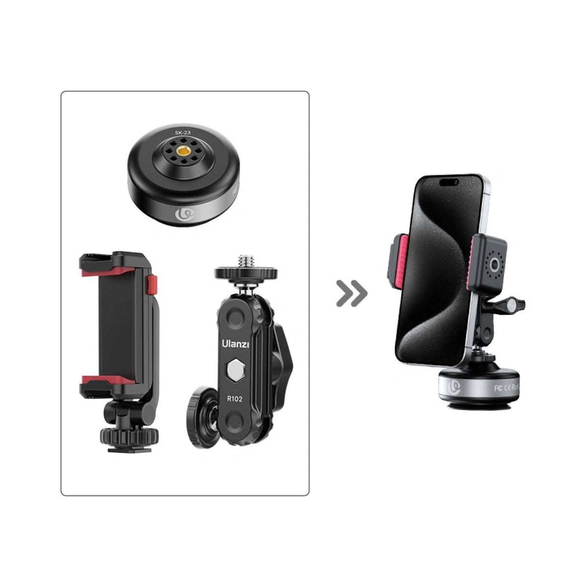 Ulanzi SK-23 Electric Suction Cup Mount