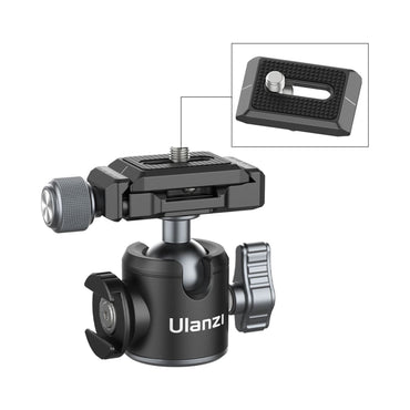 Ulanzi U-80L Side Cold Shoe Mount Ball Head with Arca-Type Quick Release