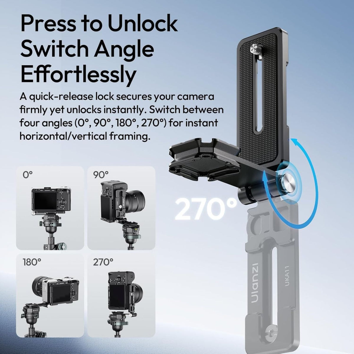 Ulanzi UKA11 Uka Foldable Quick Release L-Plate