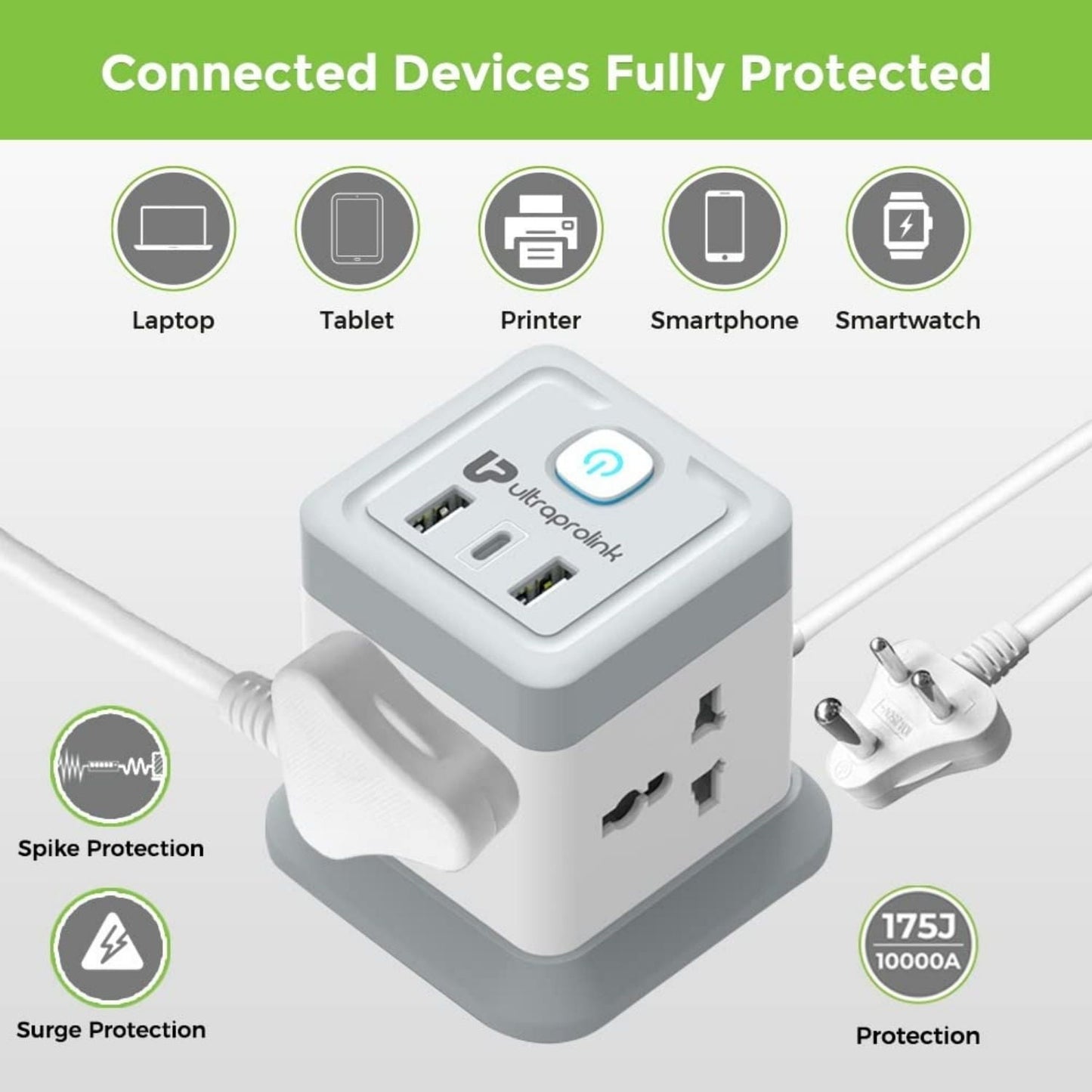 Ultraprolink-Power-Qube-4-Socket-Surge-Protector-3-USB-PD20W-Hub-Online-Buy-Mumbai-India_3 - Hey Jimmy