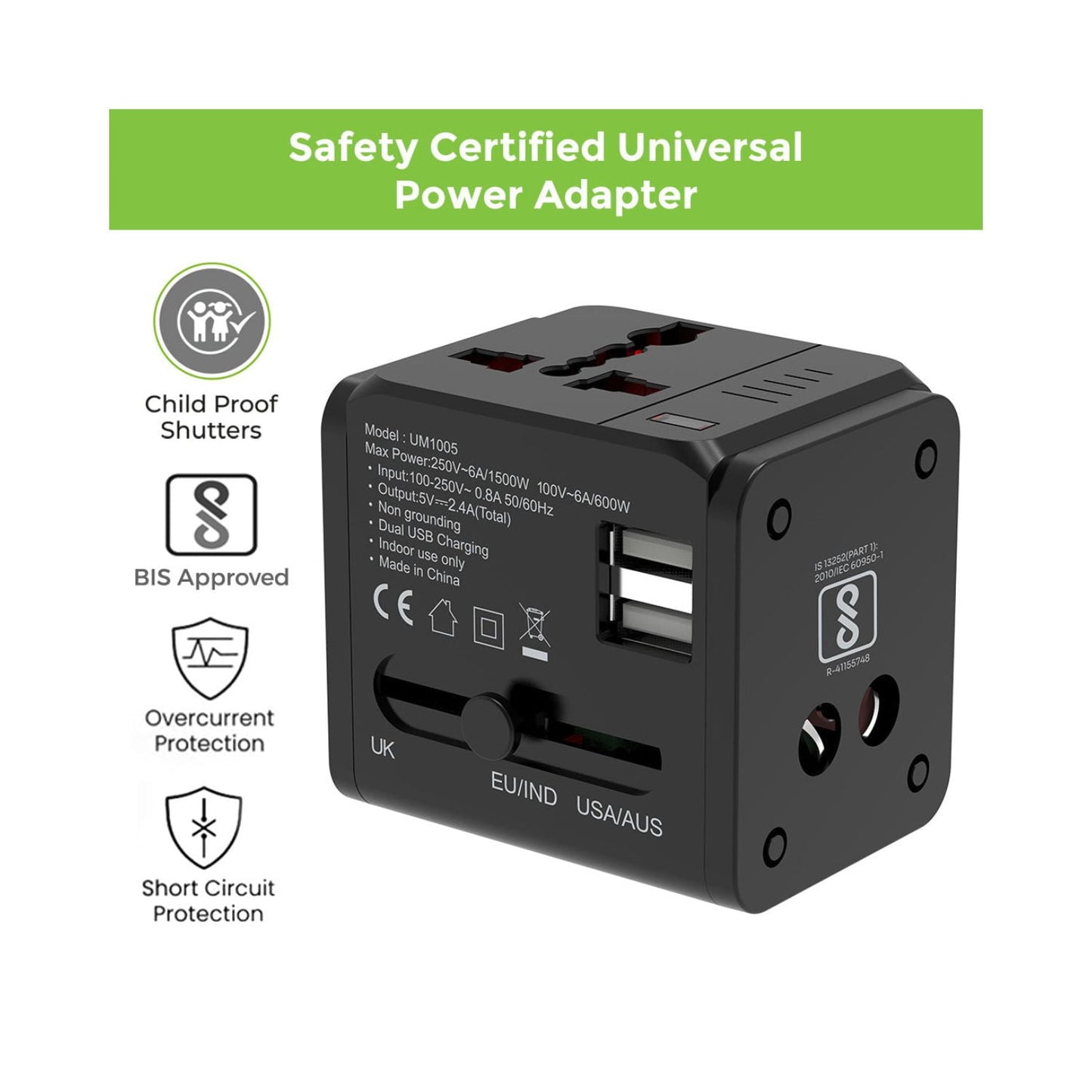 Ultraprolink-World-Travel-Adapter-with-Dual-USB-2.4A-12W-Online-Buy-Mumbai-India_4 - Hey Jimmy