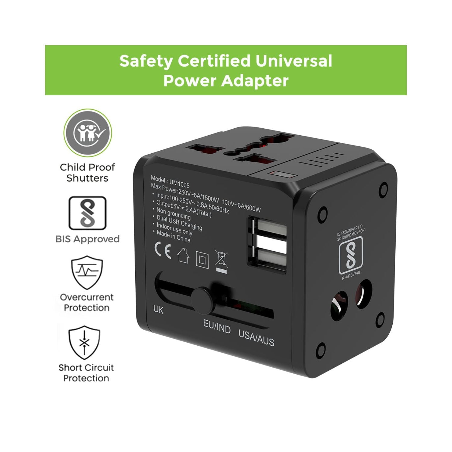 Ultraprolink-World-Travel-Adapter-with-Dual-USB-2.4A-12W-Online-Buy-Mumbai-India_4 - Hey Jimmy