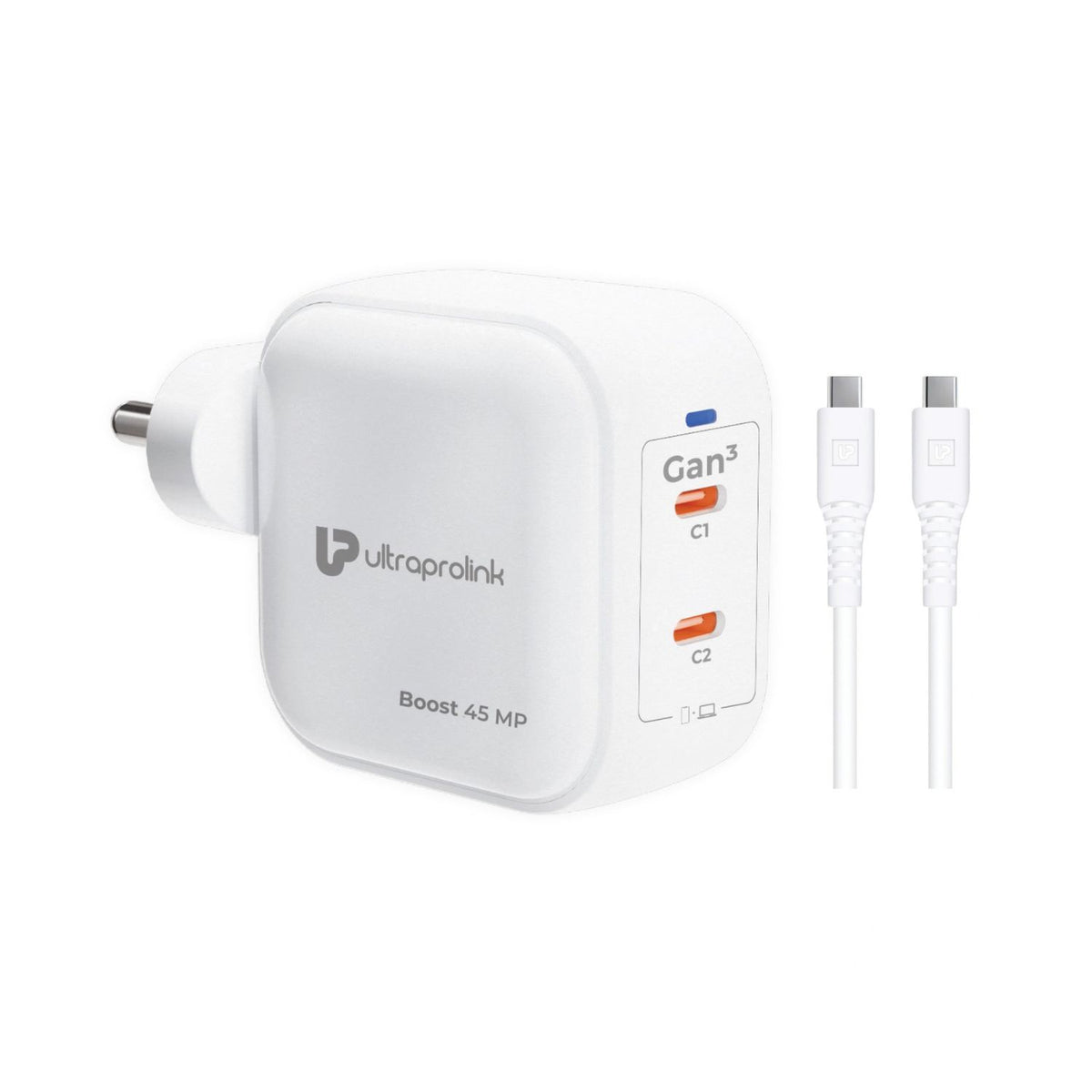 Ultraprolink Boost 45 MP Multi-Protocol Fast Travel Charger with 1m Type C Cable