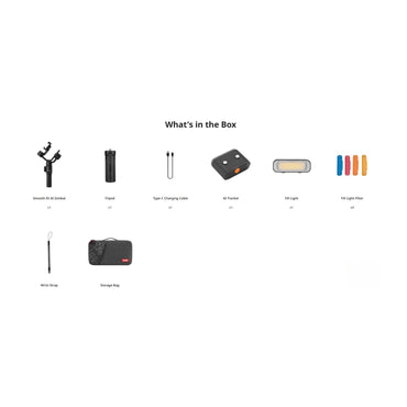 Zhiyun-Tech Smooth 5S AI PRO 3-Axis Smartphone Gimbal Stabilizer - Online Buy in Mumbai, India