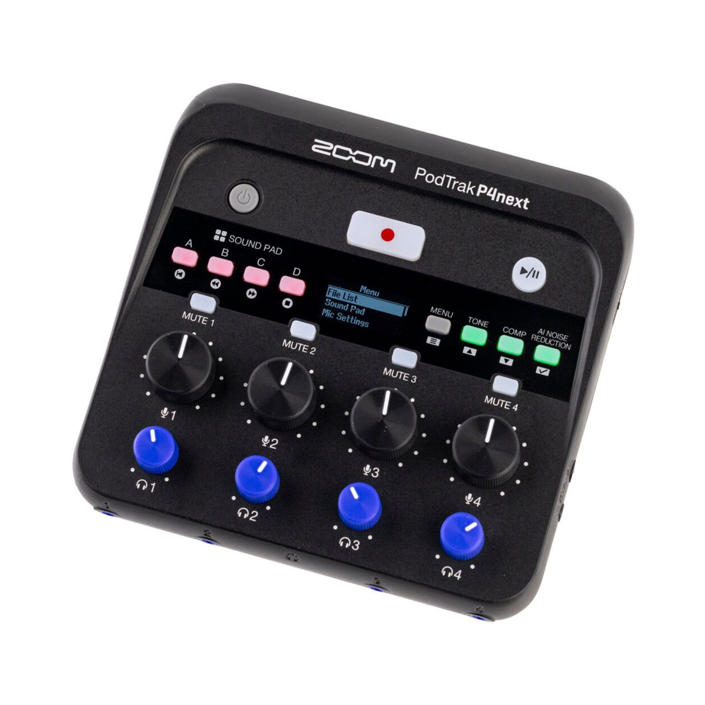 Zoom PodTrak P4next Portable Multitrack Podcast Recorder