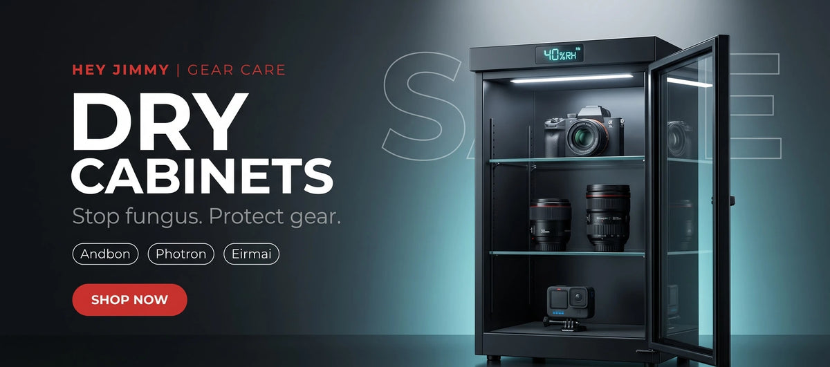 Andbon, Photron and Eirmai camera dry cabinets at Hey Jimmy India