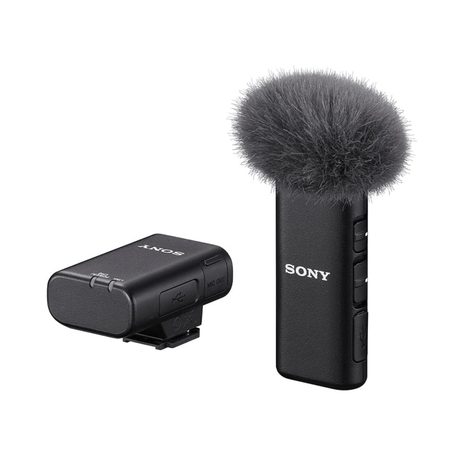 Sony ECM-W2BT Wireless System with ECM-LV1 Stereo Lavalier Microphone Bundle