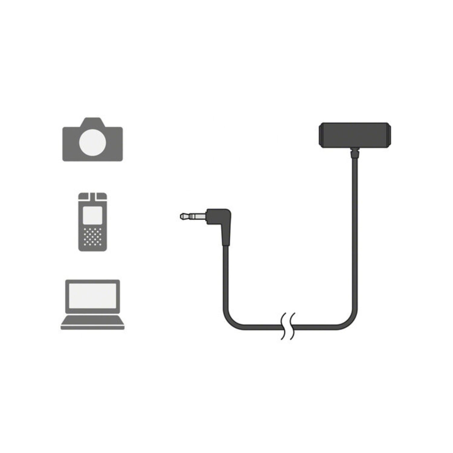 Sony ECM-W2BT Wireless System with ECM-LV1 Stereo Lavalier Microphone Bundle