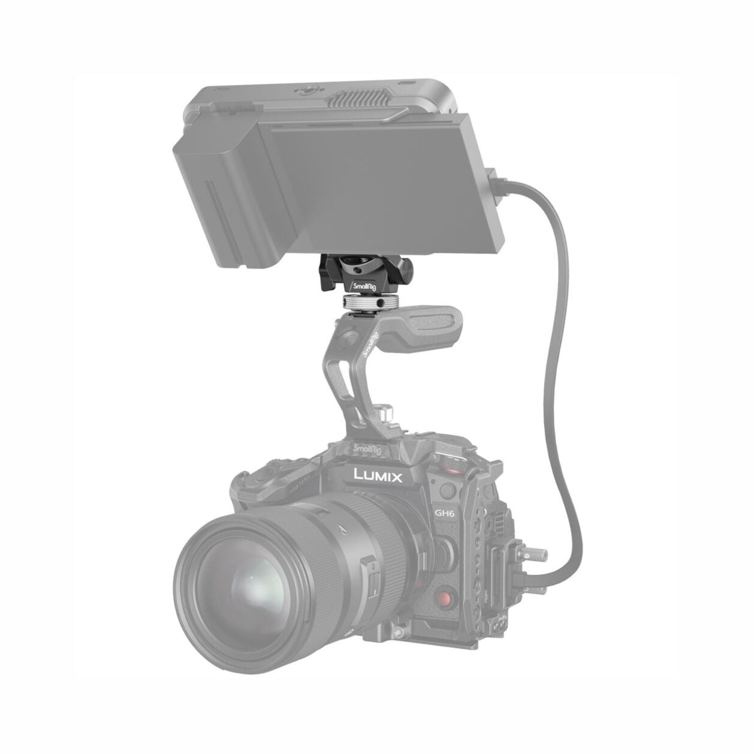 SmallRig 2905B Swivel and Tilt Adjustable Monitor Mount with Cold Shoe Mount