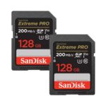 SanDisk 128GB Extreme PRO UHS-I SDXC Memory Card (200MB/s) (2-Pack)