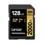 Lexar 128GB Professional 2000x SDXC UHS-II V90 Memory Card (300MB/s)
