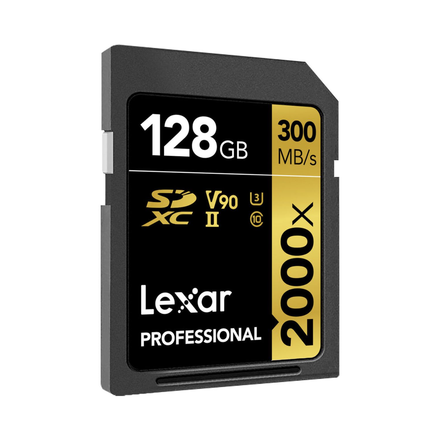 Lexar 128GB Professional 2000x SDXC UHS-II V90 Memory Card (300MB/s)