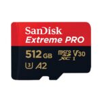 SanDisk 512GB Extreme Pro MicroSDXC UHS-I Memory Card With Adapter (170MB/s)