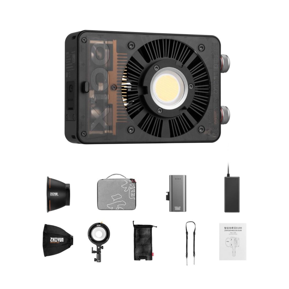 Zhiyun-Tech MOLUS X100 Bi-Color Pocket COB Monolight (Pro Kit)