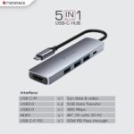 Neopack 5 in 1 USB C Hub Multiport Adapter
