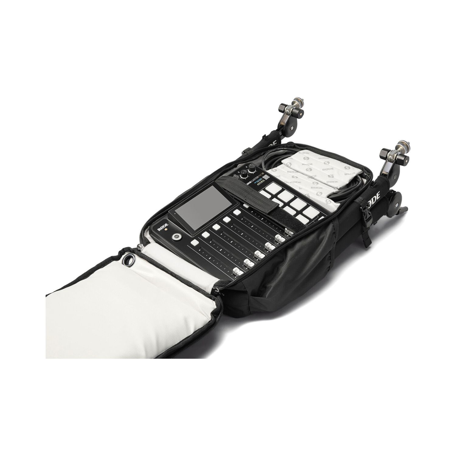 Rode RØDECaster Pro II with NTH-100 Headphone and Backpack Bag Combo