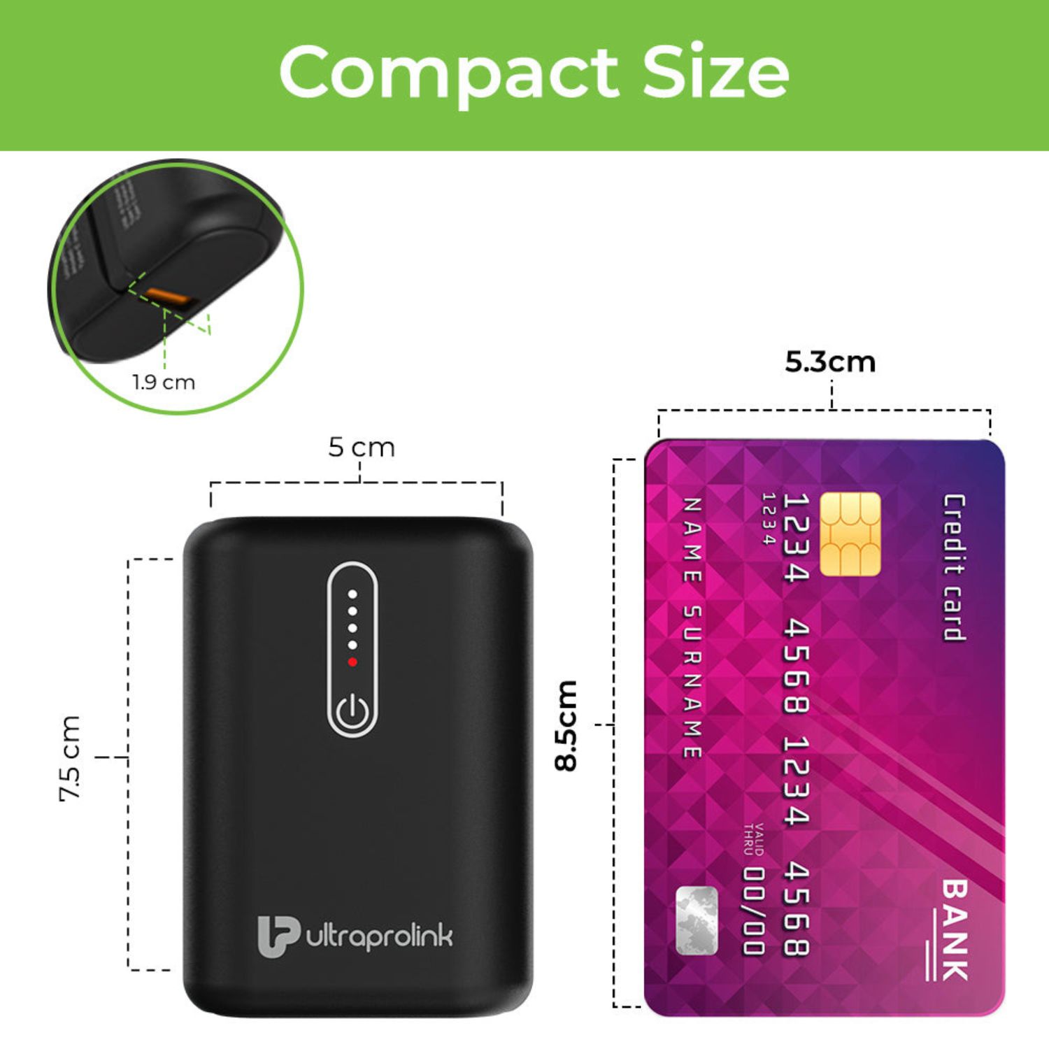 Ultraprolink 10,000mAh / 22.5W Juice-Up Grip Power Bank