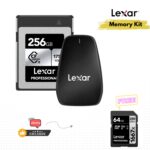 Lexar Memory Kit: 256GB CFexpress Type B Card + CFexpress Type B Reader Bundle with FREE 64GB 1667x SDXC UHS-II Card