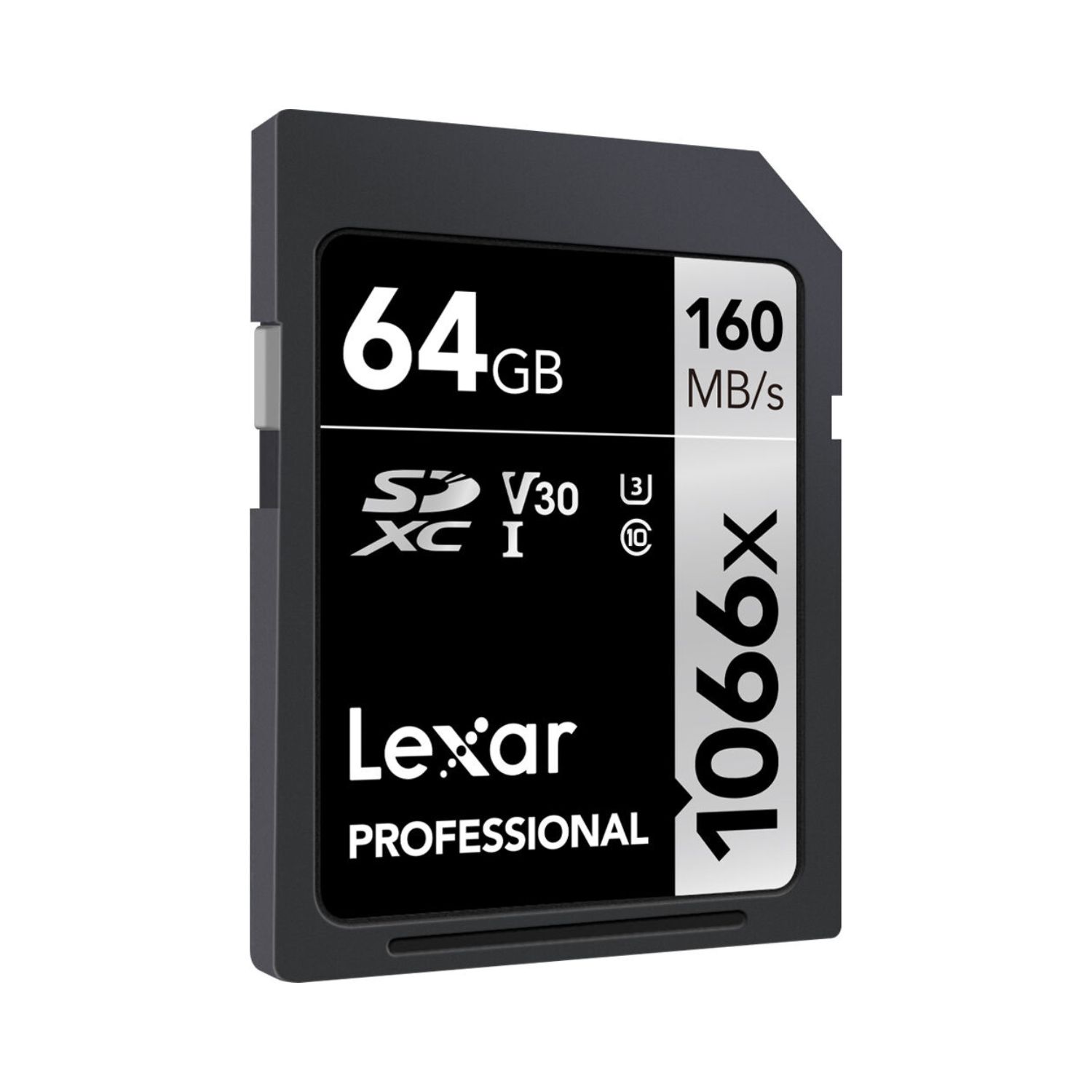 Lexar 64GB Professional 1066x SDXC UHS-I V30 Memory Card (160MB/s)