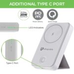 Ultraprolink 10000mAh Juice-Up Mag 2 in 1 Wireless Magnetic Power Bank