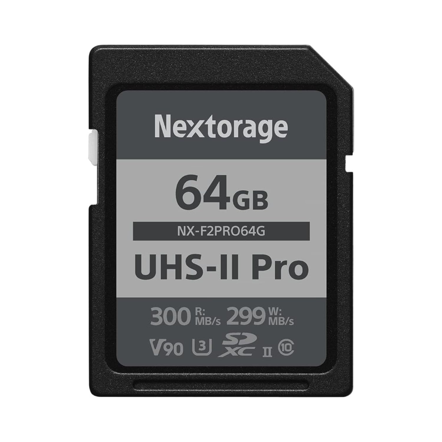 Nextorage 64GB NX-F2PRO Series UHS-II SDXC Memory Card (300MB/s)