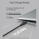 Anker PowerLine III Flow USB-C to USB-C Cable 100W (0.9m/3ft) (Black)