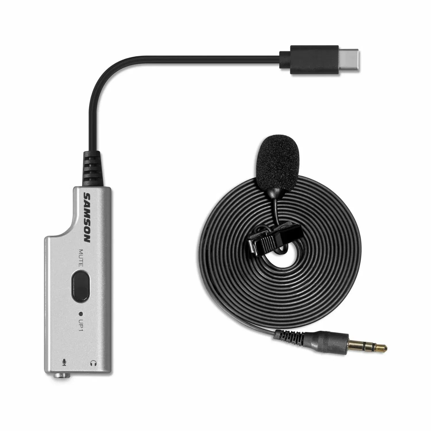 Samson LMU1 Broadcast Lavalier Microphone with USB Adapter
