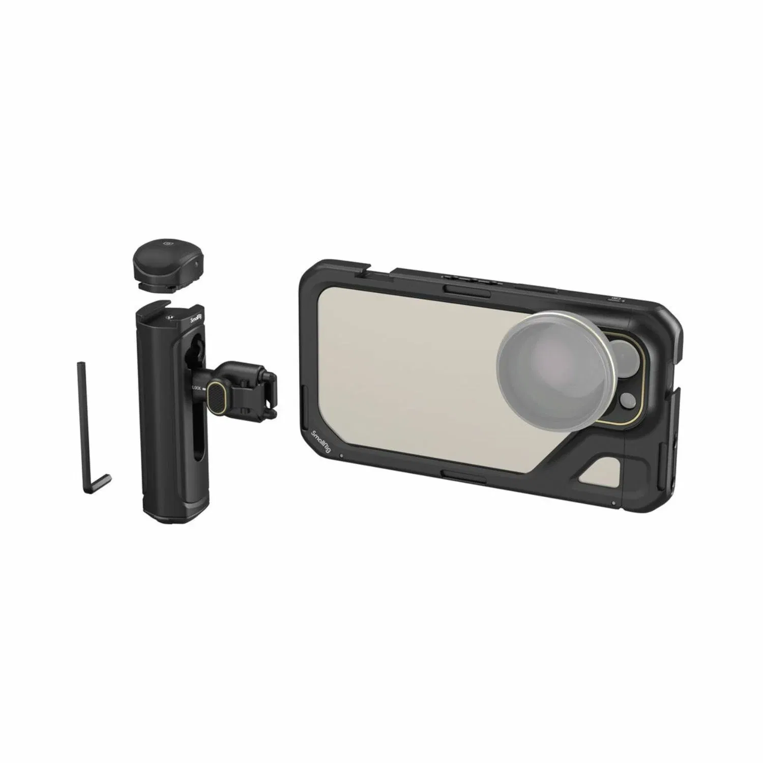 SmallRig 4392 Mobile Video Cage Kit with Dual Handheld for iPhone 15 Pro Max
