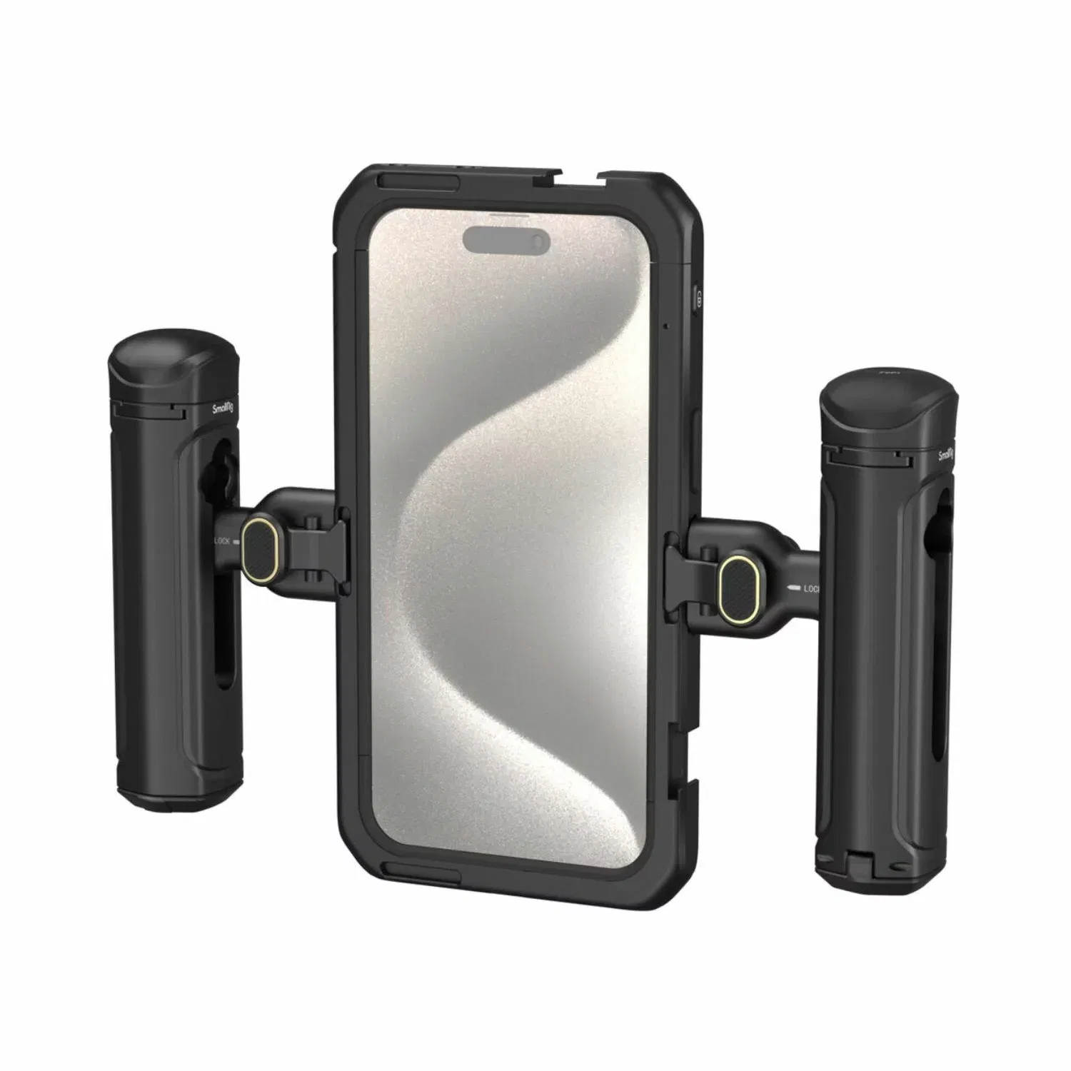 SmallRig 4392 Mobile Video Cage Kit with Dual Handheld for iPhone 15 Pro Max