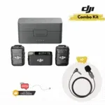 DJI Wireless Mic 2 with Dual Lavalier Mic Combo Kit