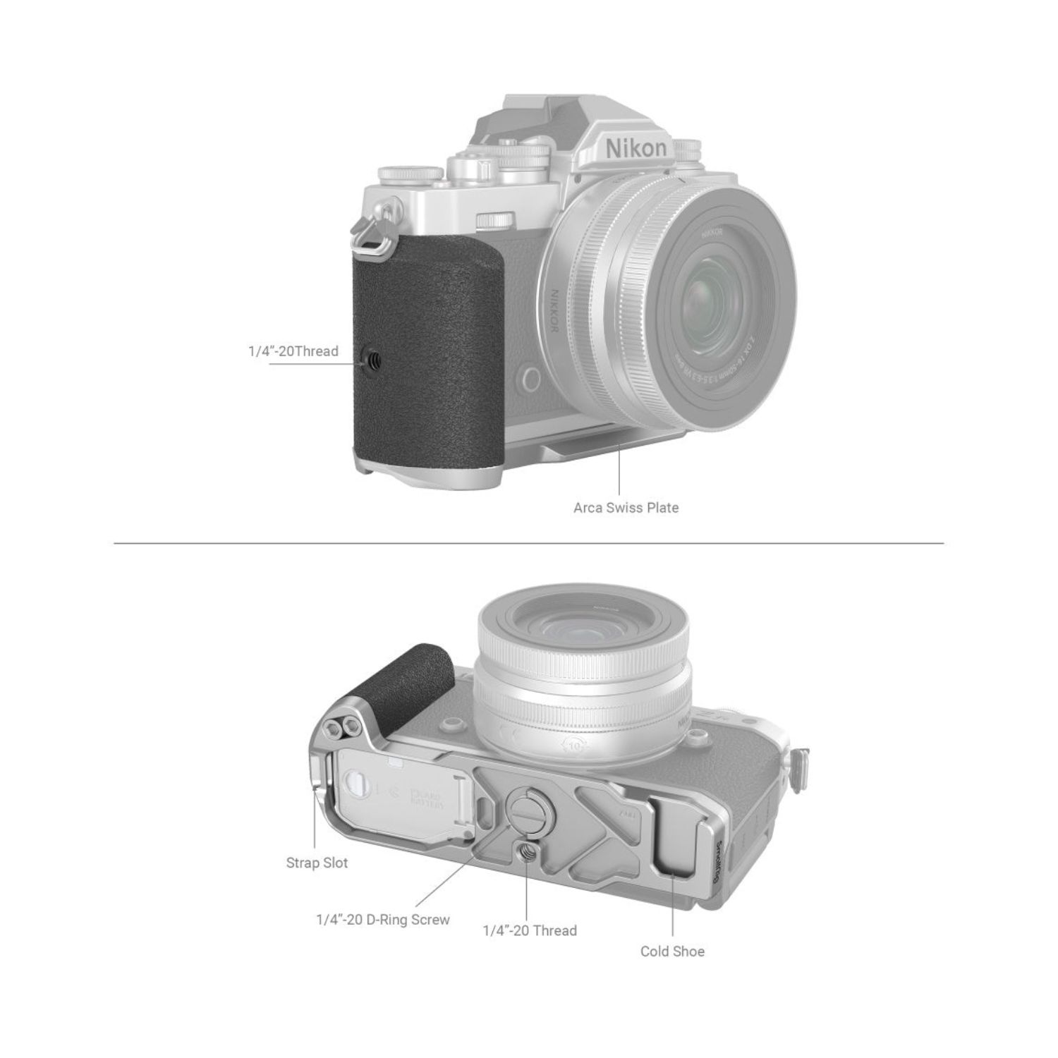 SmallRig 3480 L-Shape Grip for Nikon Z fc Camera