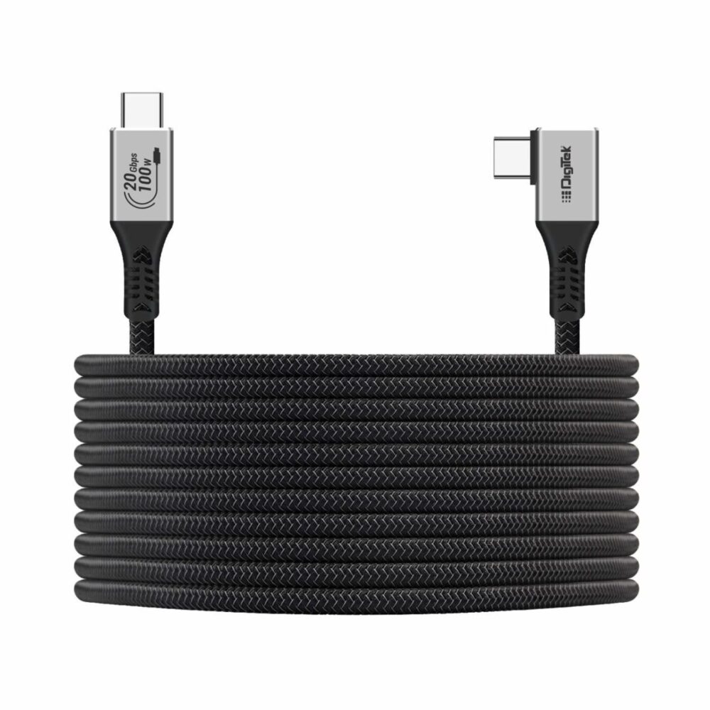 Digitek DC 5M-TC2C 3.2 Type-C to C Right Angle Tether Cable