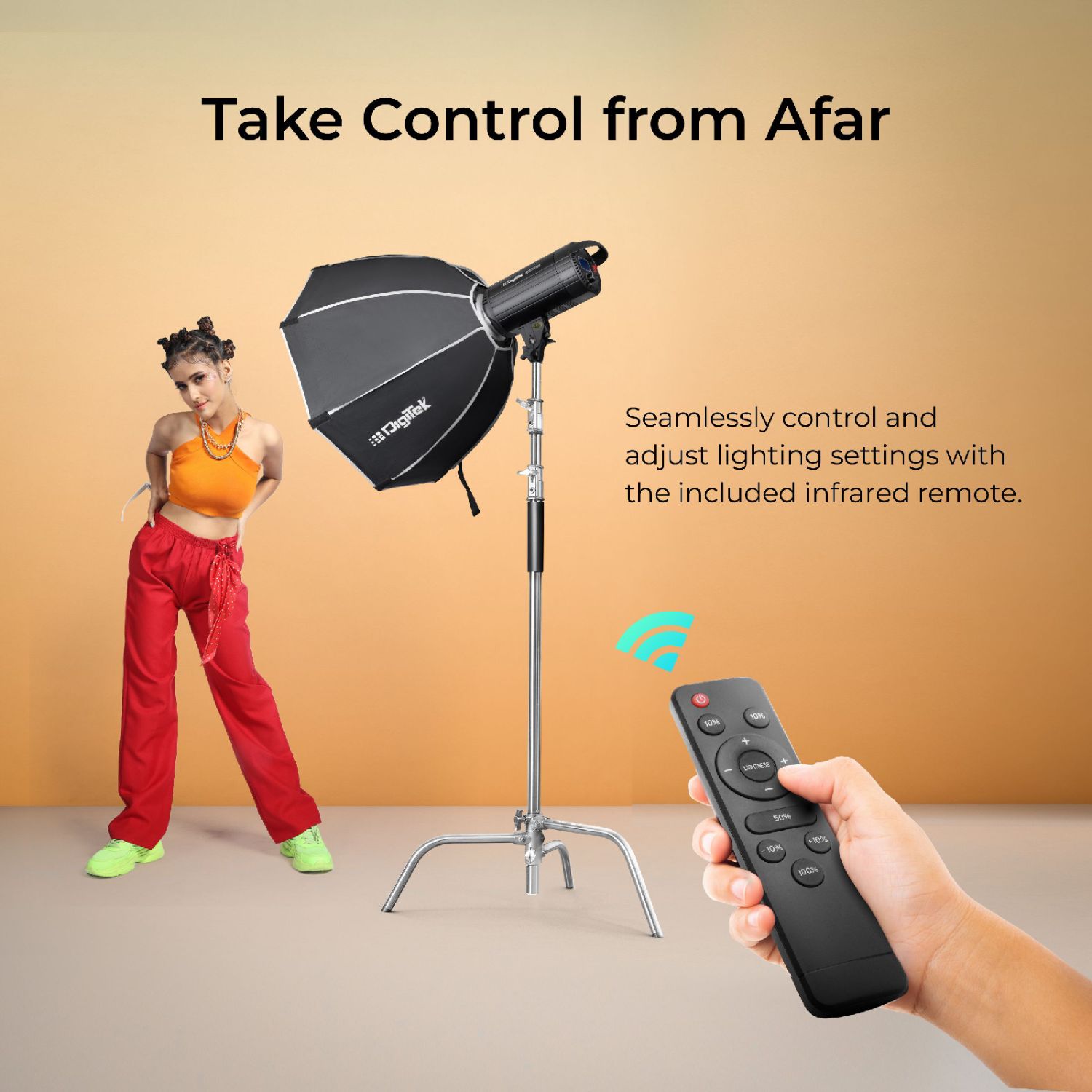 Digitek DCL-250 WBC Lite Combo BI Color Continuous LED Light