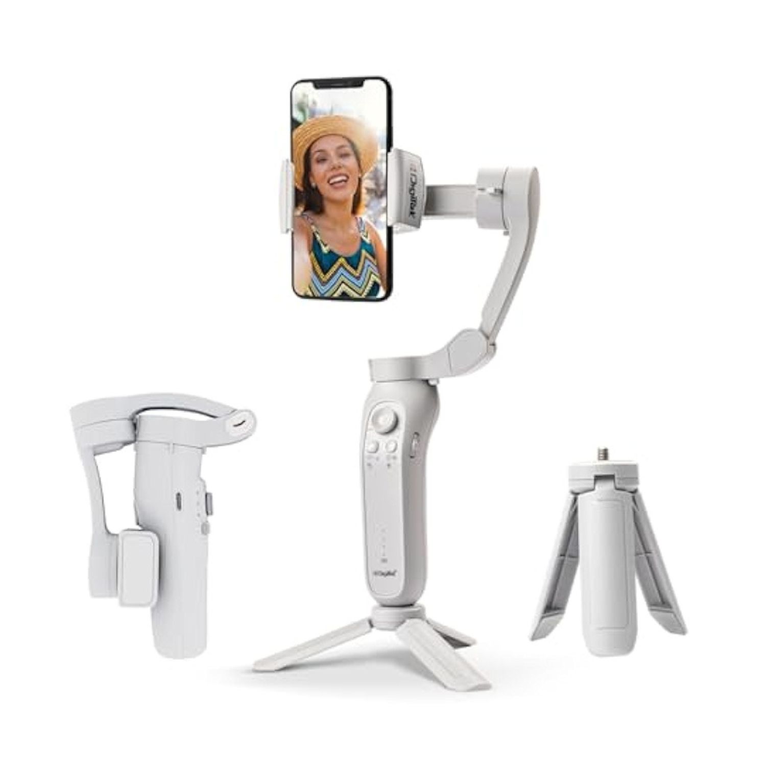 Digitek DSG-007F AI 3 Axis Wide Angle Smartphone Gimbal with AI Tracker