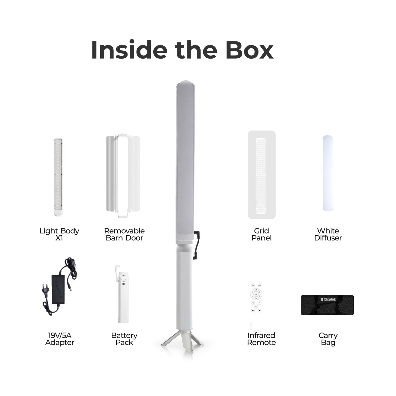 Digitek DSL-1000 RGB Stick Light Portable Handheld LED Light Wand