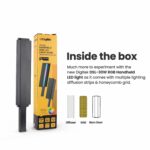 Digitek DSL-30W RGB Portable Handheld LED Light Wand with Grid