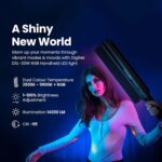 Digitek DSL-30W RGB Portable Handheld LED Light Wand with Grid